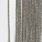 Нитяной занавес с серебро люрекс шторы TripolinaNTL-0801, антрацит