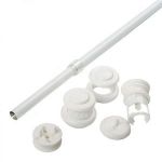 1шт Карниз кафе раздвижной от 55см до 135см металл D12, Rizo 