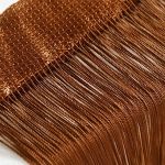 1мм Занавеска нитяная коричневая на кулиске, 50смх2м   