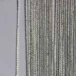 Нитяной занавес с серебро люрекс шторы Tripolina NTL-0101, белый 